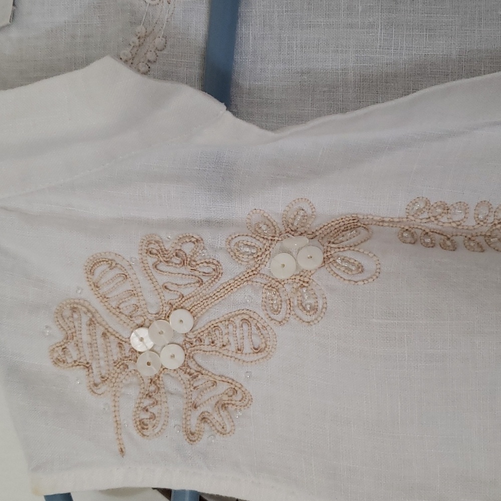 Ladies linen vest - Picture 4 of 10
